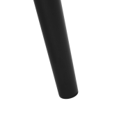 Scaun de dining gri metal negru Sagara 50x58x85.5 cm