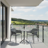 Masa gradina, terasa plastic gri Sailor 60x60x75 cm 