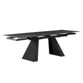 Masa dining extensibila grafit neagra Salal 160-240x90x78 cm