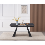 Masa dining extensibila grafit neagra Salal 160-240x90x78 cm