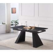 Masa dining extensibila grafit neagra Salal 160-240x90x78 cm