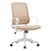 Scaun birou bej alb Salomo 63x61x99-109 cm