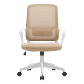 Scaun birou bej alb Salomo 63x61x99-109 cm