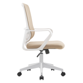Scaun birou bej alb Salomo 63x61x99-109 cm