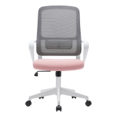 Scaun birou roz gri alb Salomo 63x61x99-109 cm