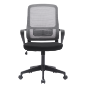 Scaun birou gri negru Salomo 63x56.5x99-109 cm
