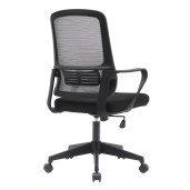 Scaun birou gri negru Salomo 63x56.5x99-109 cm