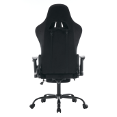 Scaun birou, gaming catifea plastic negru Salop 66x67x129-139 cm