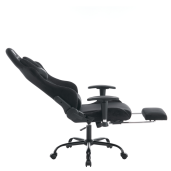 Scaun birou, gaming catifea plastic negru Salop 66x67x129-139 cm