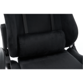 Scaun birou, gaming catifea plastic negru Salop 66x67x129-139 cm