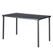 Masa de gradina metal negru Salton 130x70x75 cm