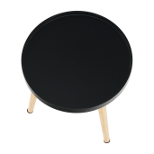 Masuta negru natur Sanse 40x40x40 cm