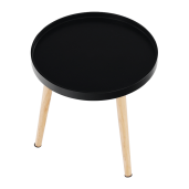 Masuta negru natur Sanse 40x40x40 cm