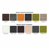 Coltar extensibil cu tapiterie textil maro stanga Santiago 267x217x114 ccm