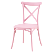 Scaun stivuibil plastic roz Savita 50x47x90 cm