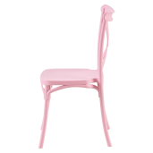 Scaun stivuibil plastic roz Savita 50x47x90 cm