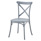 Scaun stivuibil plastic gri, Savita 50x47x90 cm