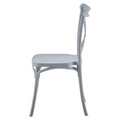Scaun stivuibil plastic gri, Savita 50x47x90 cm