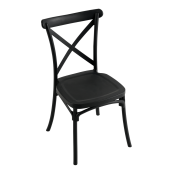 Scaun plastic negru Savita 50x47x90 cm