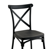 Scaun plastic negru Savita 50x47x90 cm