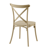 Scaun plastic gri maro Savita 50x47x90 cm