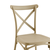 Scaun plastic gri maro Savita 50x47x90 cm