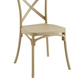 Scaun plastic gri maro Savita 50x47x90 cm