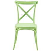 Scaun stivuibil plastic verde Savita 50x47x90 cm