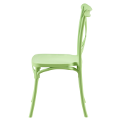 Scaun stivuibil plastic verde Savita 50x47x90 cm