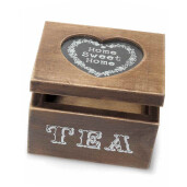 Cutie pliculete ceai lemn maro 10x8.5x7 cm