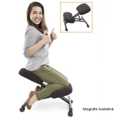 Scaun birou ergonomic tapiterie crem picioare fag Groco 46x65x72 cm