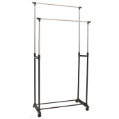 Suport haine metal negru argintiu Svan 80x42x165 cm 