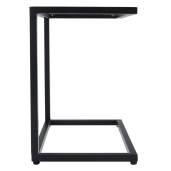 Masa de gradina otel negru sticla securizata Selko 45x30x46 cm