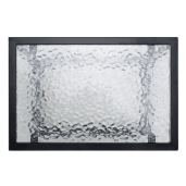 Masa de gradina otel negru sticla securizata Selko 45x30x46 cm
