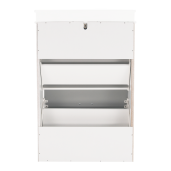 Pantofar mdf alb gri Seber 53.5x24x82 cm 