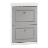 Pantofar mdf alb gri Seber 53.5x24x82 cm 