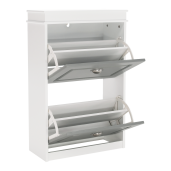 Pantofar mdf alb gri Seber 53.5x24x82 cm 