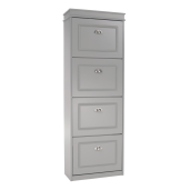 Pantofar mdf pal gri 4 compartimente Seber 53,5x24x152 cm