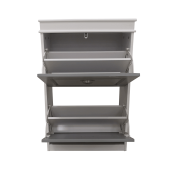 Pantofar mdf alb gri Seber 53.5x24x82 cm 