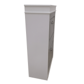 Pantofar mdf alb gri Seber 53.5x24x82 cm 