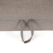 Coltar extensibil forma U cu tapiterie textil bej model stanga Segoria 330x196x97 cm