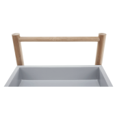 Carucior servire gri natur Seryl 58x36x80 cm 