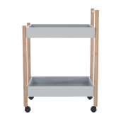 Carucior servire gri natur Seryl 58x36x80 cm 