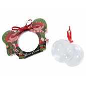 Set 20 sfere plastic, cutie Craciun cm 16 x 8 x 11,5 H