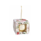 Set 20 sfere plastic auriu, cutie Craciun cm 8 x 8 x 8 H