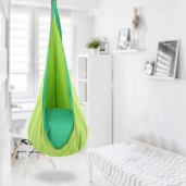 Fotoliu balansoar suspendat din textil verde Siesta 60x70x150 cm