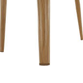 Scaun plastic alb metal natur Sintia 46x84,5x53 cm