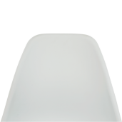 Scaun plastic alb metal natur Sintia 46x84,5x53 cm