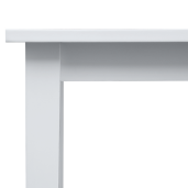 Set masa, 4 scaune mdf alb textil gri Somin 110,5x70,5x76 cm, 40,6x45x84,6 cm