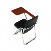 Scaun conferinta cu masuta negru natur Soner 51x85x84 cm 